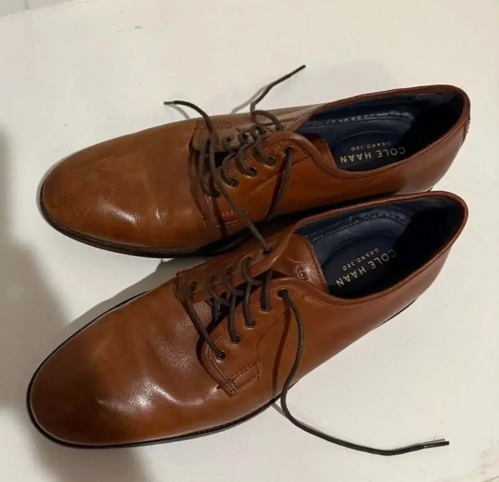 Cole Haan Grand.360 Oxford Dress Shoes C29029 Brown Leather Size 8M